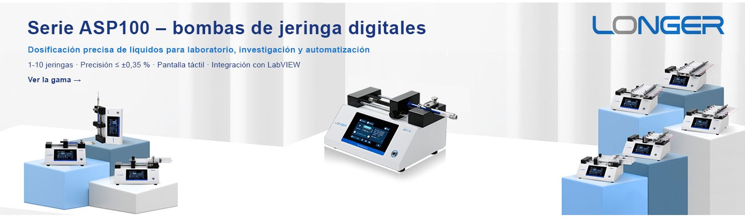 Bombas de jeringa digitales de la serie ASP100 de Longer para dosificaci�n precisa de l�quidos