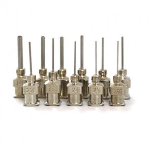 Dispenseringsnle af rustfrit stl