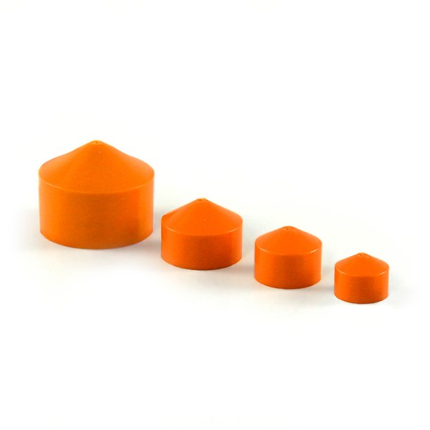 Orange/rde stempler til doseringssprjter