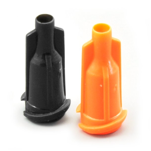 Soccerene 250 Pack Luer Lock Syringe Tip Cap Screw Type Dispensing Needle Tip Cap 5 Colors 