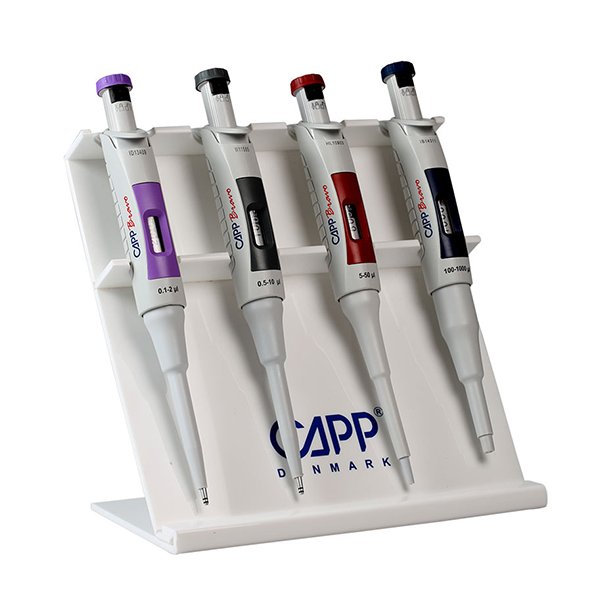 Pipettestativ til 4 CAPPMaestro (eller 4 andre pipetter)