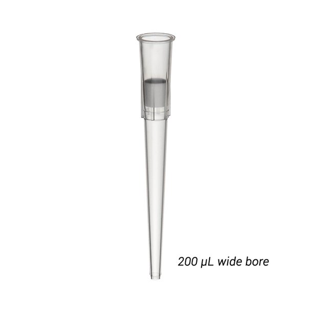 Puntas con filtro de orificio ancho Labcon ZAP