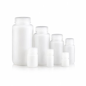 Flaske med bred hals i HDPE