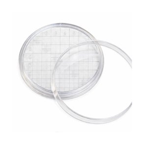 Petrischalen aus Polystyrol mit Raster