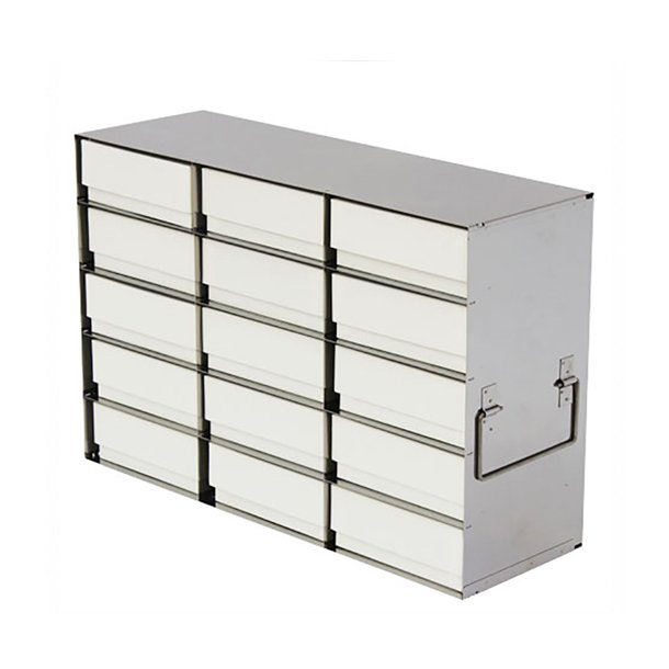 Steel racks for upright freezers