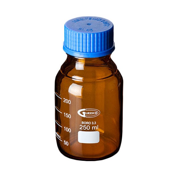 Reagent Bottle with Screw Cap, Brown
