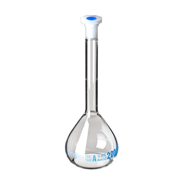 1000mL Volumetric Measuring Flask with Stopper Precise Experiment Long Neck Ware Clear Lab Heatproof Vase Shape Bottle School Durable 