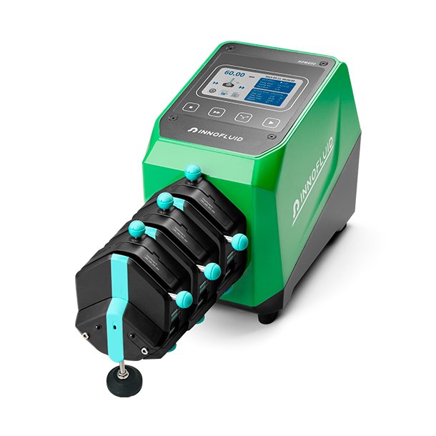 HPM600 EasyPump Industrislangepumpe med 3 stk. EasyPumpVI-Y lav-pulseringspumpehoveder - rund aksel